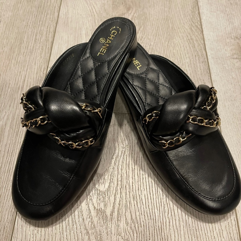 Chanel Leather Slip-ons - Picture 9 of 12